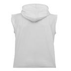 Herrlinne med luva - Linne med huva Herr vitt bakifrån