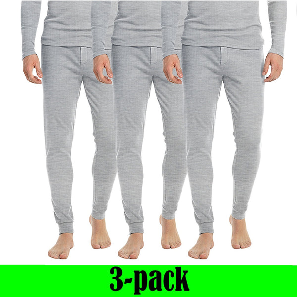 3-pack gråa långkalsonger