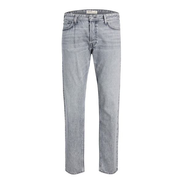 Gråa jeans Chris från Jack & Jones utan stretch framifrån