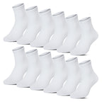 12pack vita medelhöga strumpor