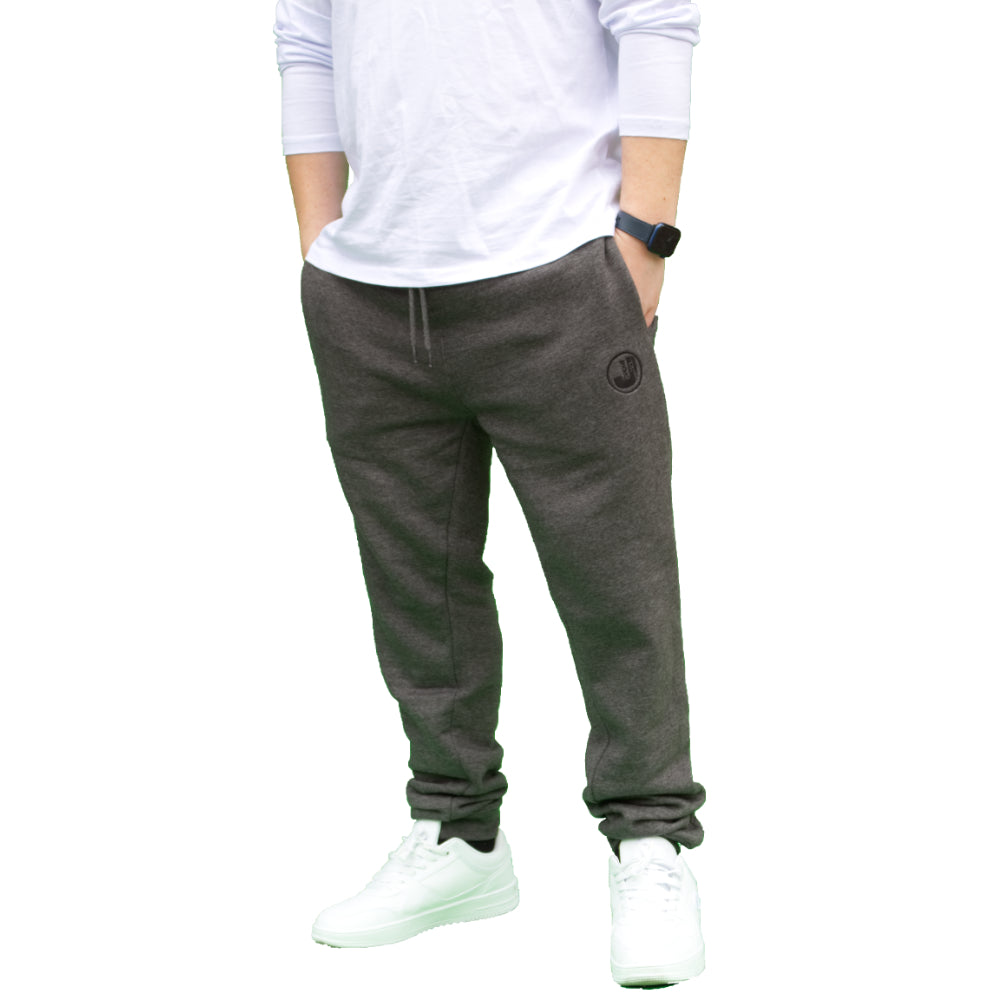 Billiga mjukisbyxor herr - Sweatpants JHNsport mörkgråa