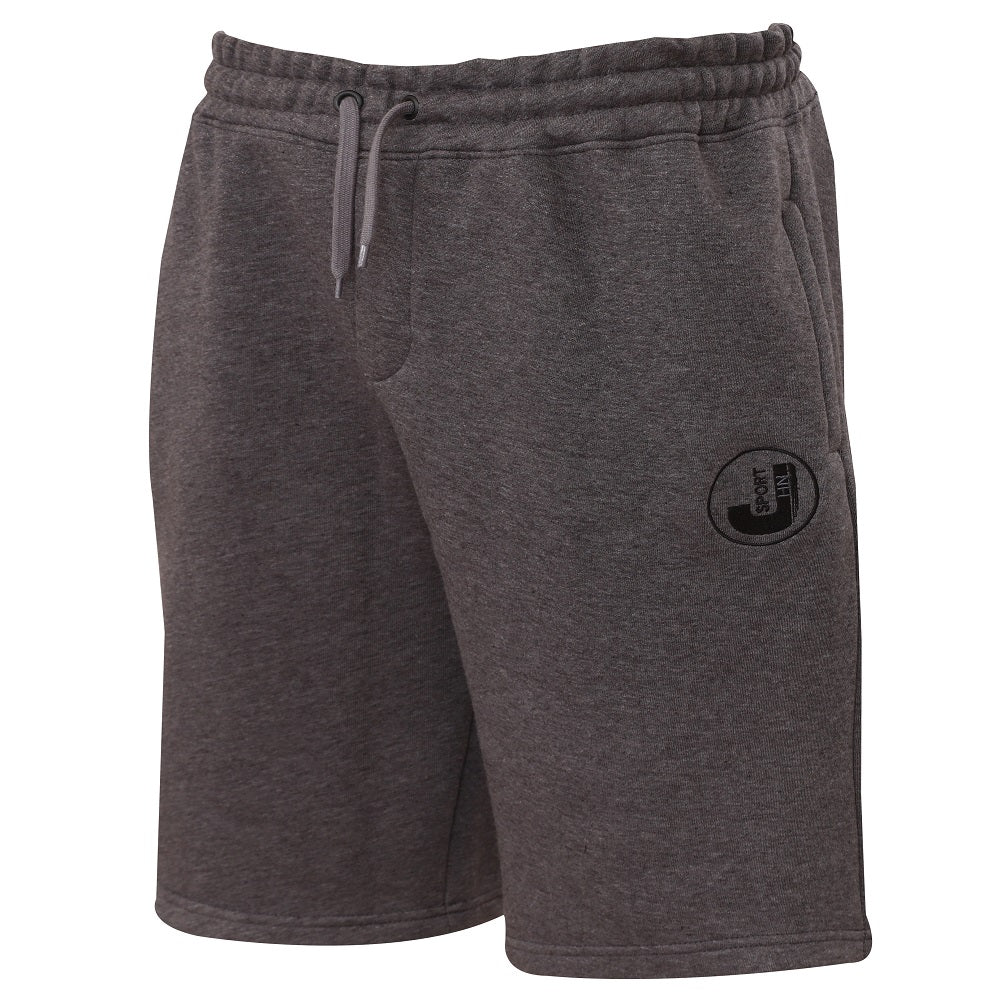 Mjukisshorts herr - JHNsport herrshorts mörkgråa från sidan