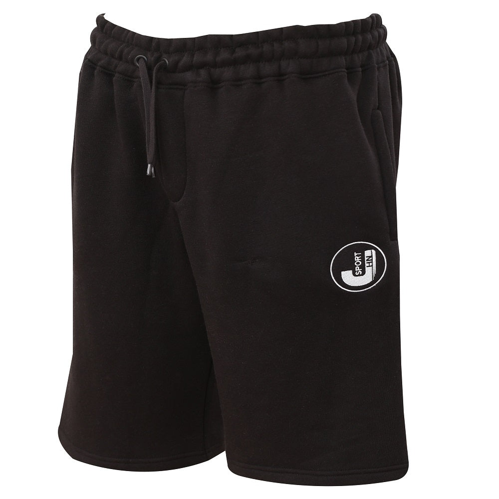 Mjukisshorts herr - JHNsport herrshorts svarta från sidan