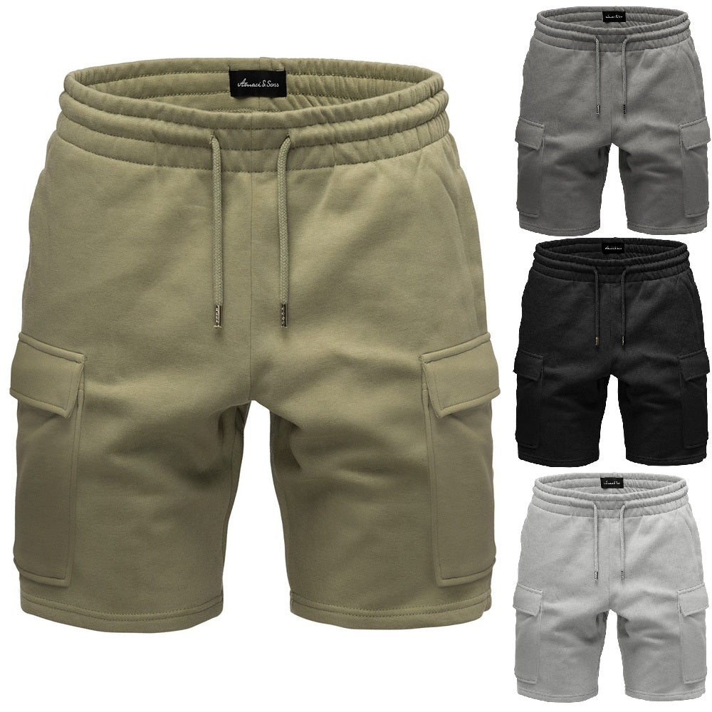 Mjukisshorts med cargofickor herr - Amaci & Sons