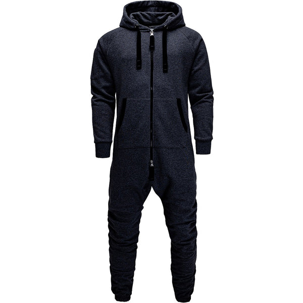 Onesies med attityd - Unisex Jumpsuits med luva mörkgrå