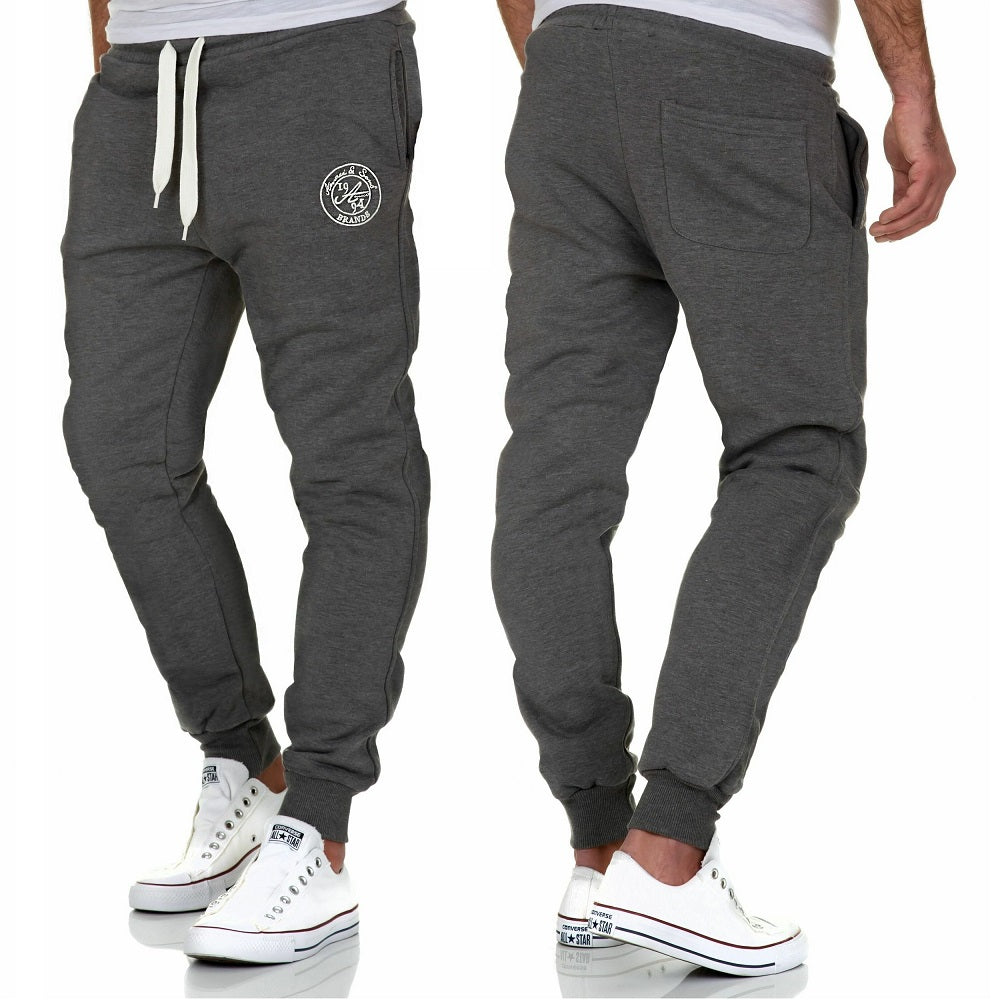 Herrbyxor mjukisbyxor mörkgråa