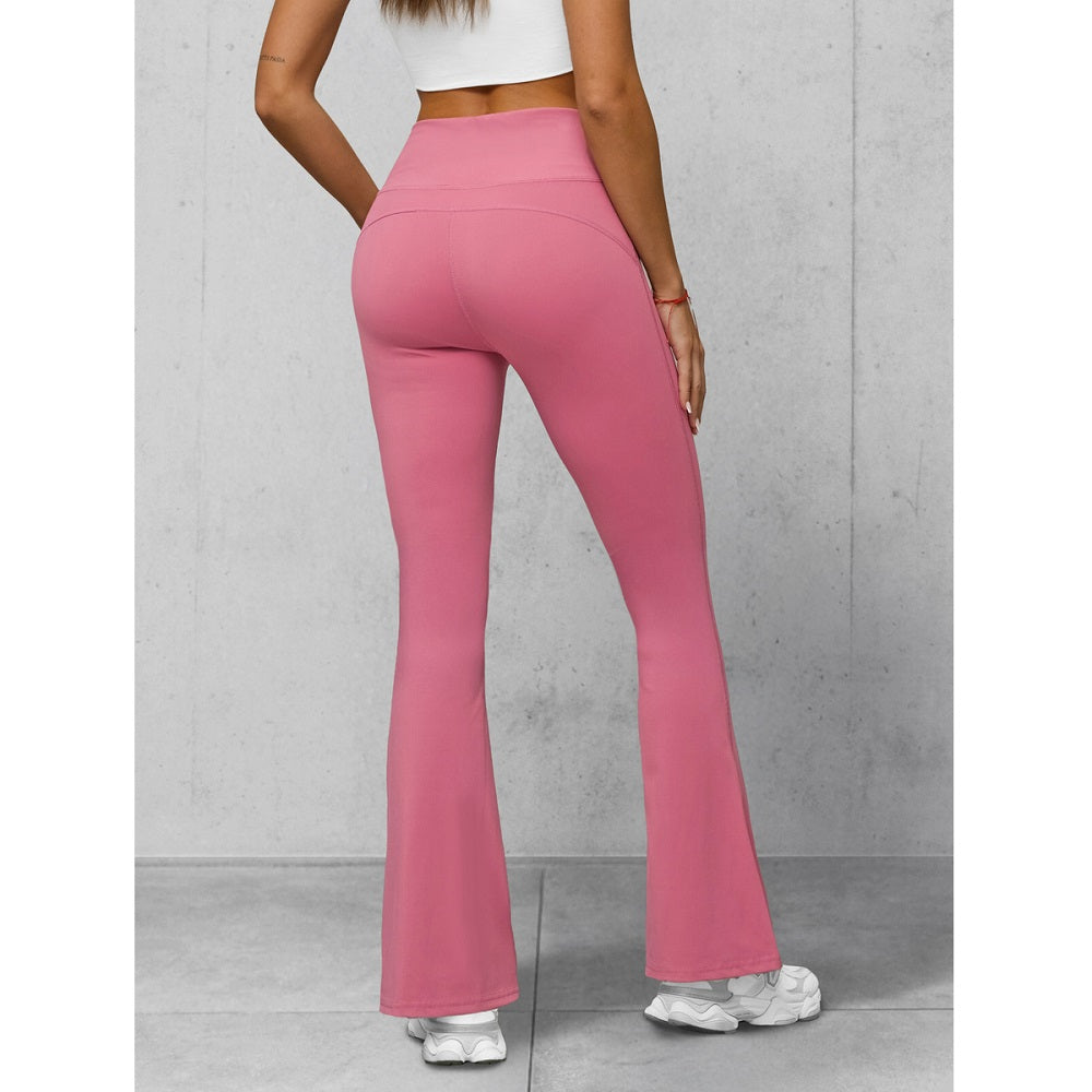 Mörkrosa Damleggings - Utsvängd modell bakifrån