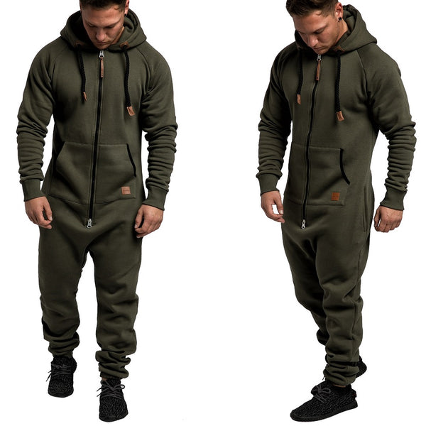 Härliga onesies med huva - Unisex - grön