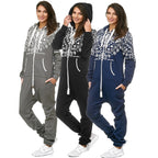 Onesies Dam - Vintage jumpsuits med luva