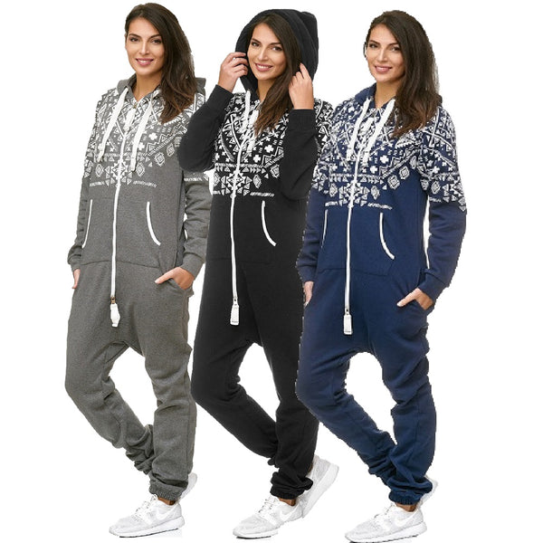 Onesies Dam - Vintage jumpsuits med luva