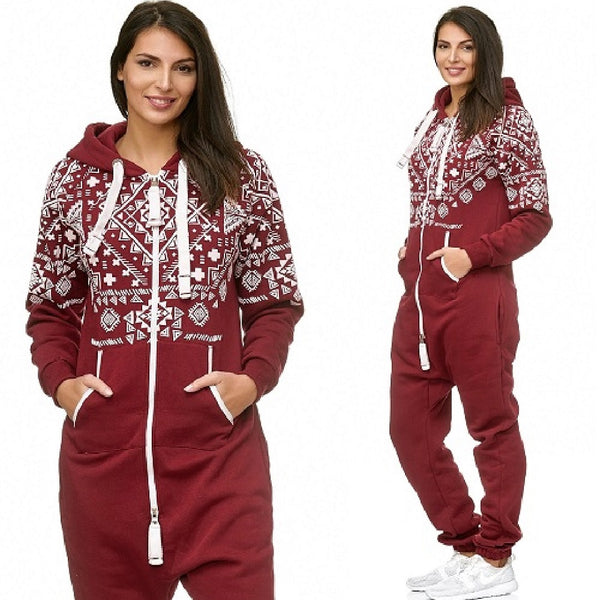 Vinröd vintage onesie med luva