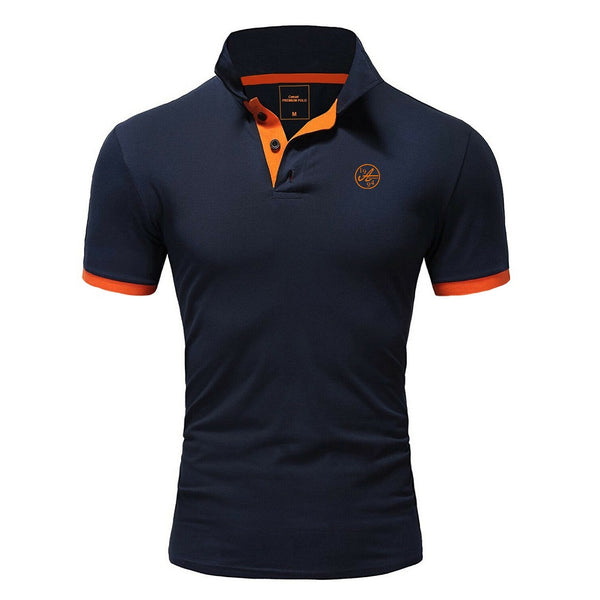 Pikétröja herr - marinblå