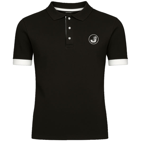 Piketröja svart med vita detaljer - Herrtröja