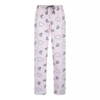 Gaubert® pyjamas dam i 100% bomull med långärmad tröja och hjärtmönstrade byxor.