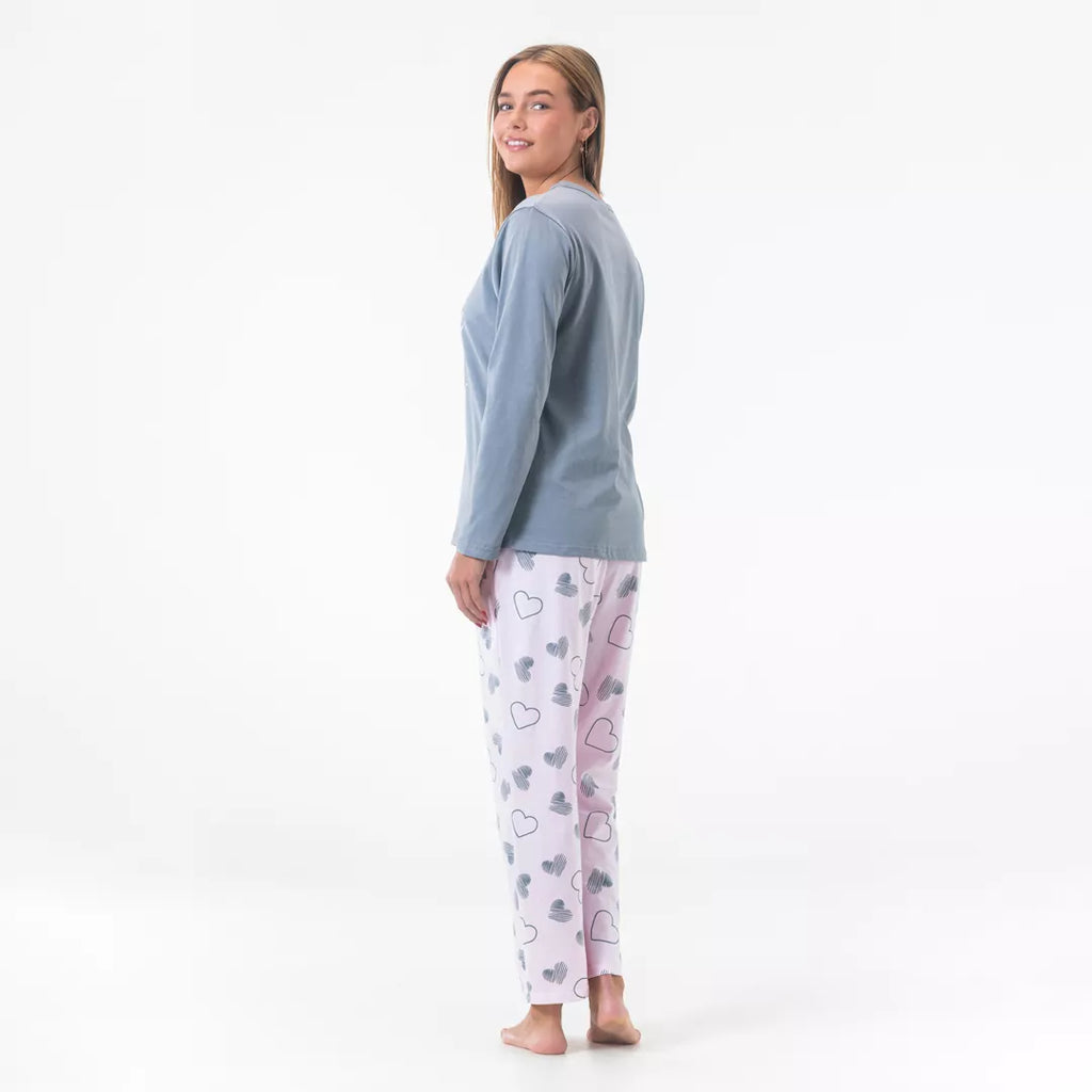 Pyjamas dam från Gaubert® i mjuk bomull med bekväm Comfort Fit.