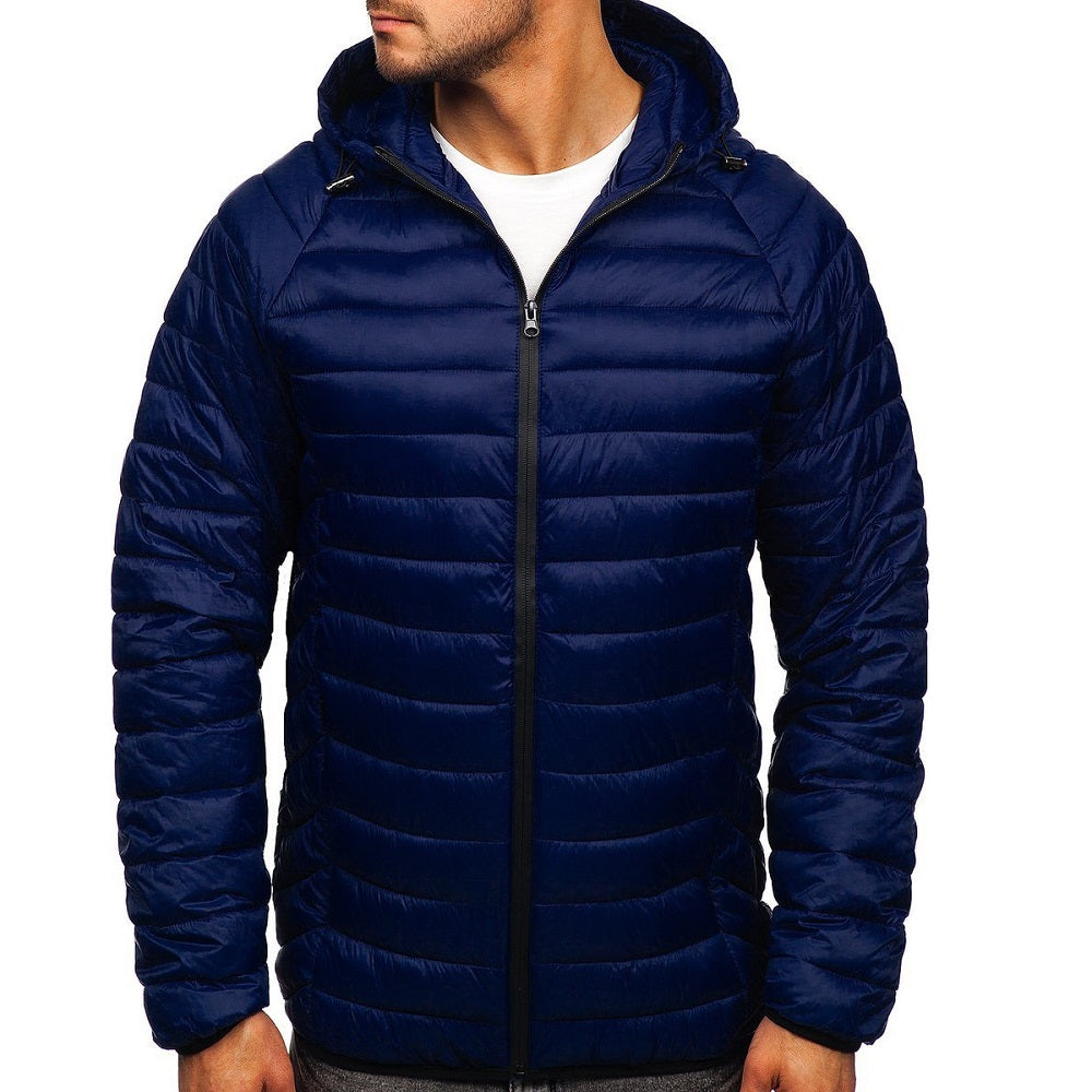 Quiltad Herrjacka med luva 499 kr