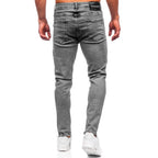 Jeans Regular fit - Grafitgrå herr bakifrån