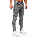 Jeans Regular fit - Grafitgrå herr sidan