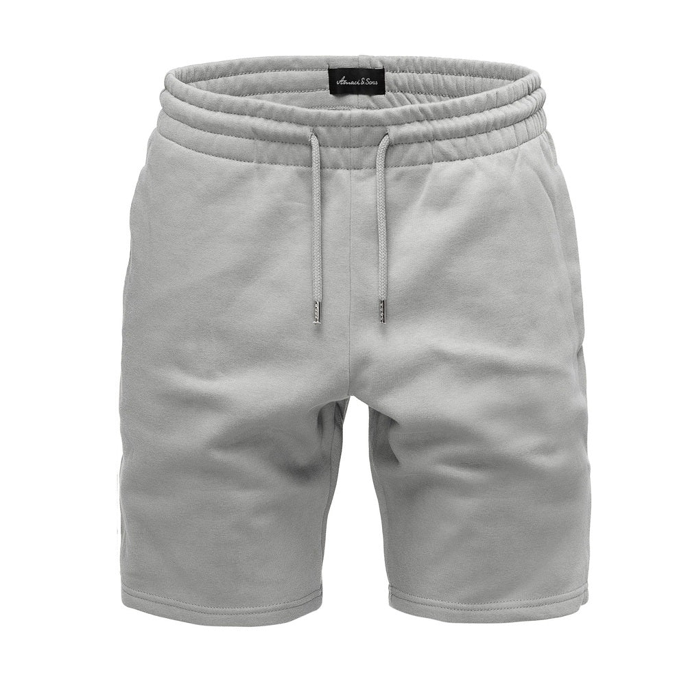 Sweatshorts Herr - Mjukisshorts för herrar - ljusgrå