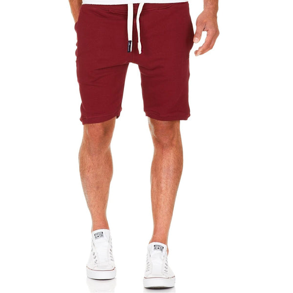 Herrshorts - Sweatshorts i 6 olika färger - vinröda