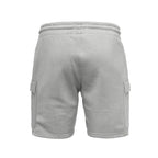 ljusgrå shorts herr med cargofickor från Amaci & Sons bakifrån