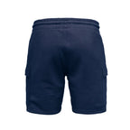 Mörkblå cargo shorts herr från Amaci & Sons bakifrån