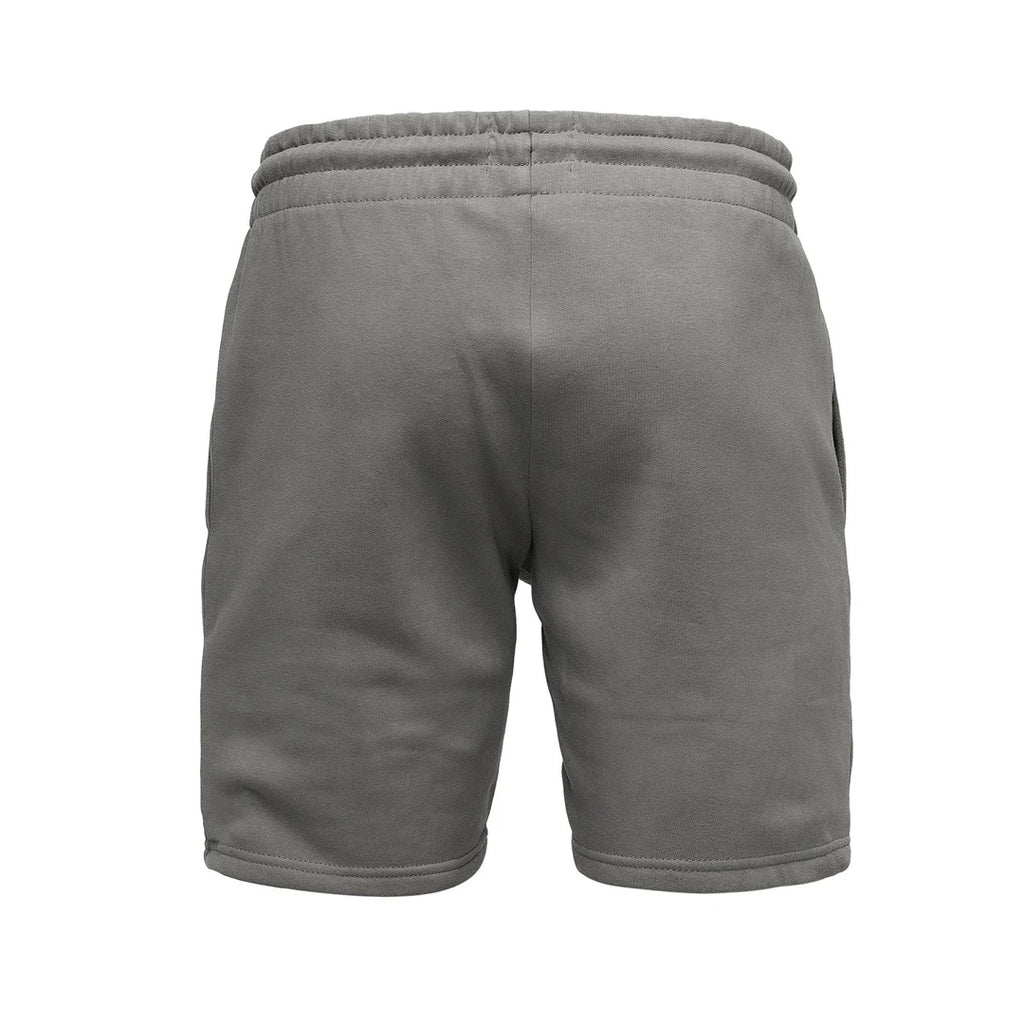 Mörkgråa mjukisshorts från Amaci & Sons bakifrån