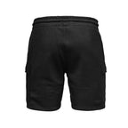 Svarta cargo mjukisshorts från Amaci & Sons bakifrån