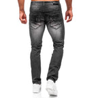 Jeans med lätta slitningar - Herrjeans bakifrån