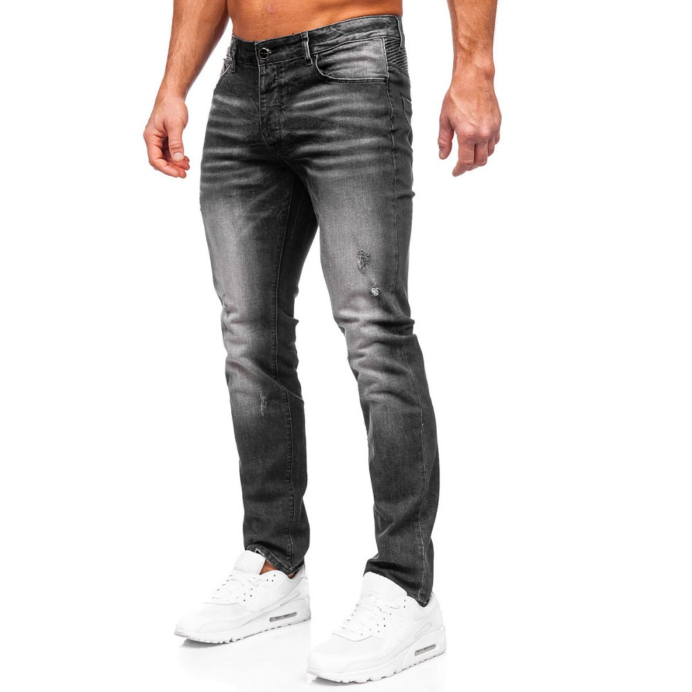 Jeans med lätta slitningar - Herrjeans från sidan