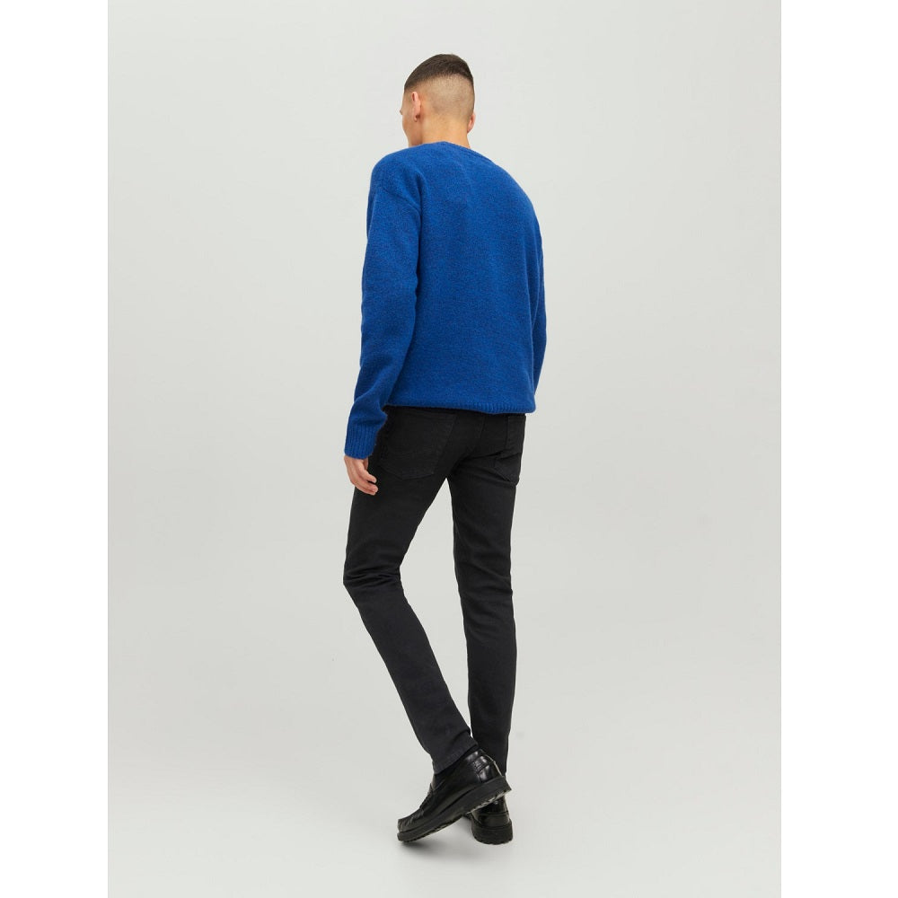 Svarta Glenn jeans slim fit JACK & JONES helbild bakifrån