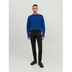 Svarta Glenn jeans slim fit JACK & JONES helbild framifrån