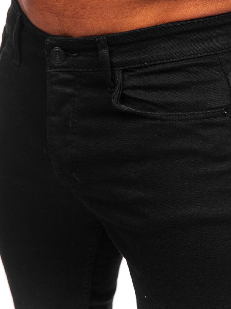 Svarta herrjeans - Slim fit modell zoomad