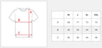 Vit T-shirt - Solid herrtröja storlekstabell