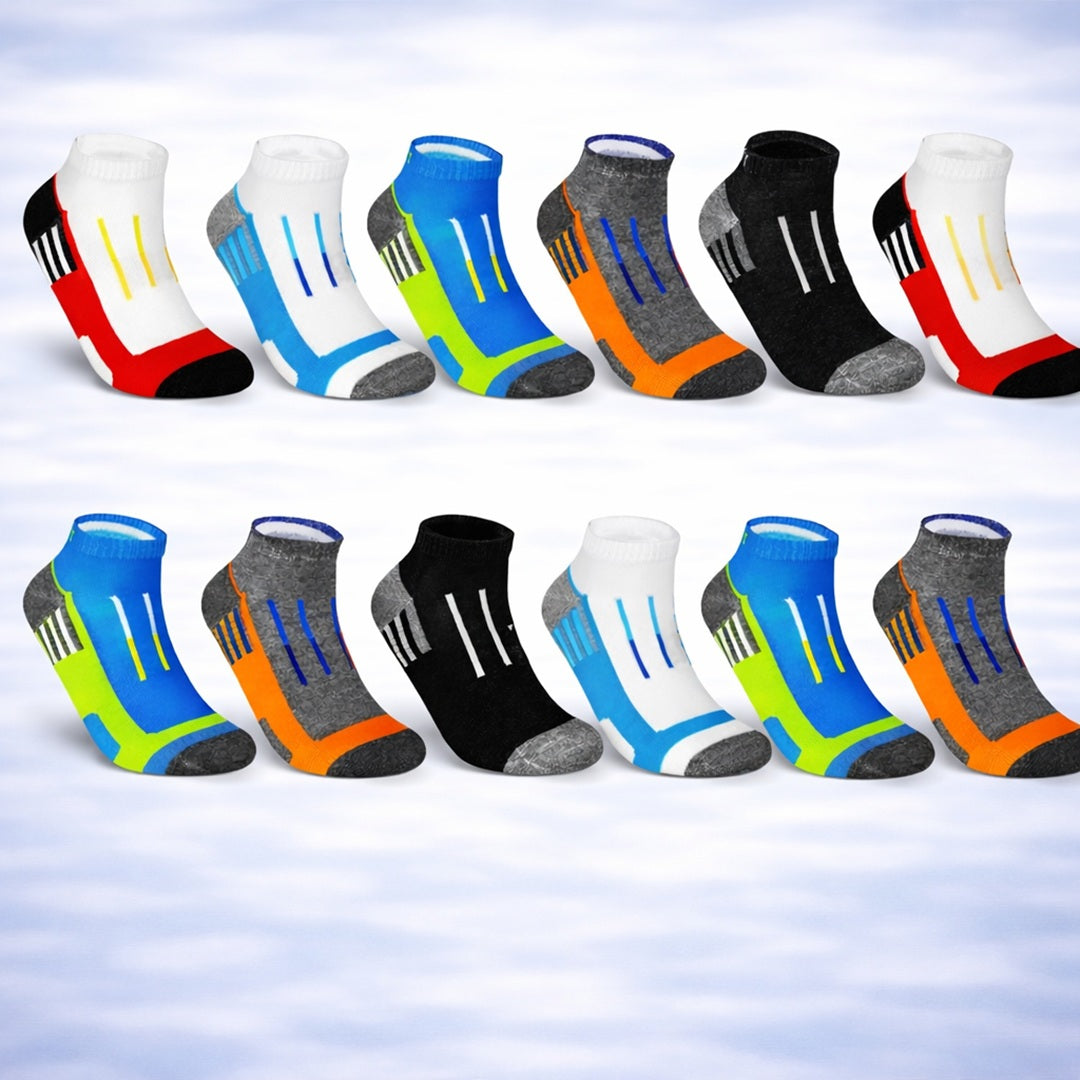 Billiga och sportiga ankelstrumpor i flerpack