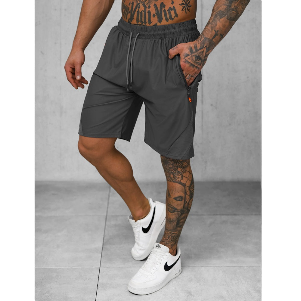 Billiga sportshorts för herr grafitgråa framifrån