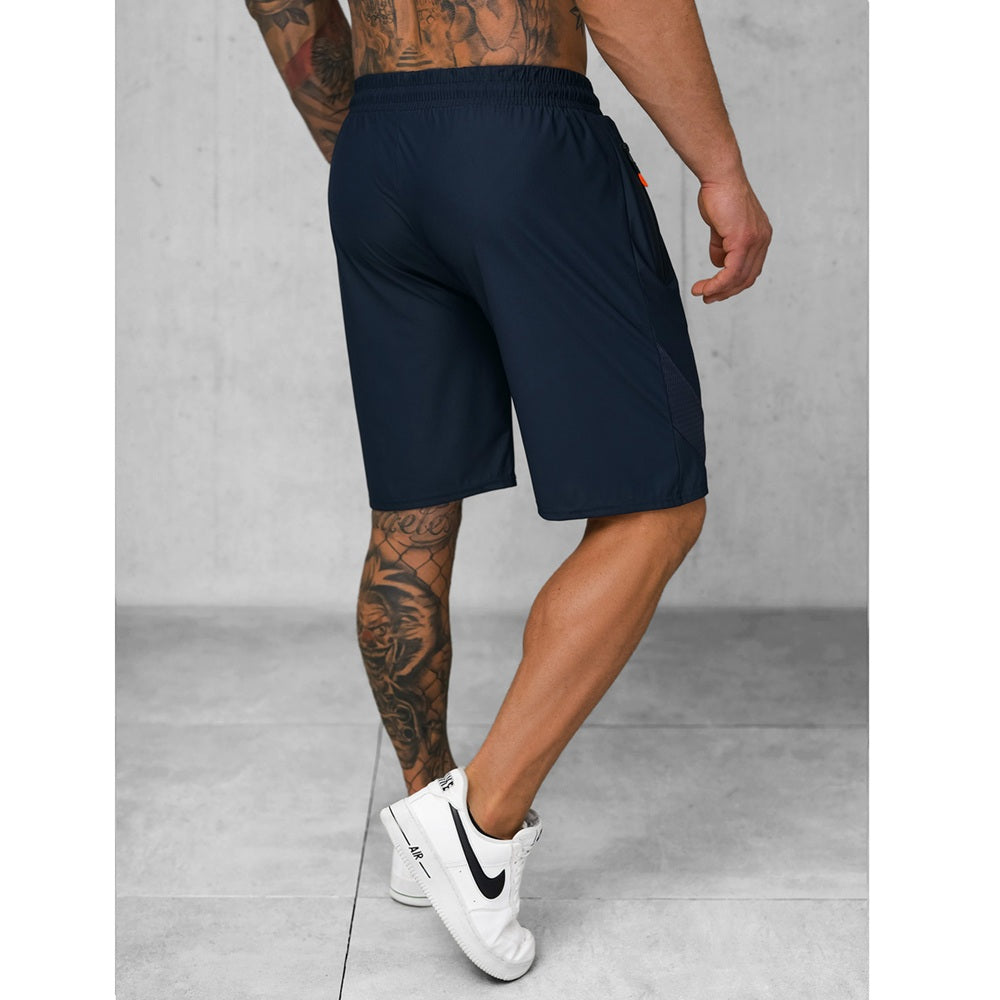 Billiga sportshorts för herr marinblåa bakifrån