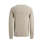 enfärgad stickad herrtröja jack & Jones bakifrån