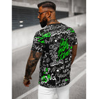 Texttrycks T-shirt - Svart Herr