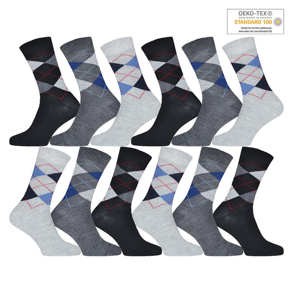 12 par klassiska herrstrumpor - Flerpack