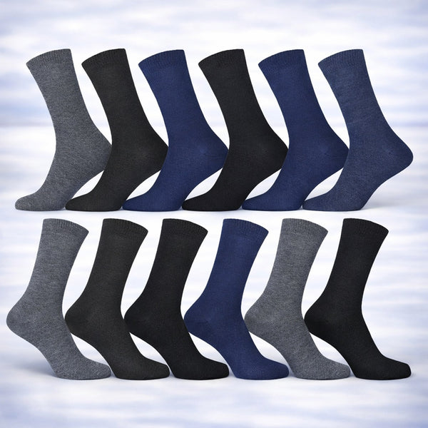 12 par klassiska herrstrumpor JHNsport