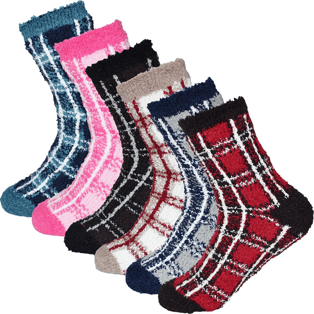 Fluffiga och varma damstrumpor för vintern