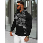Camo Hoodie Grafitgrå - Huvtröja Herr sidan