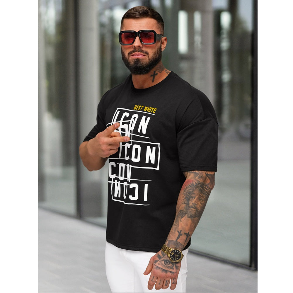 Svart Loose Fit Tröja - T-shirt Icon sidan