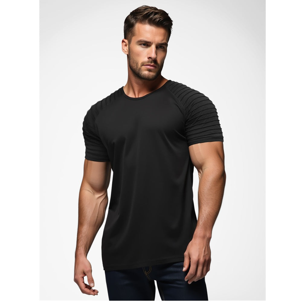 Svart herr t-shirt slim fit