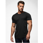 Svart herr t-shirt slim fit