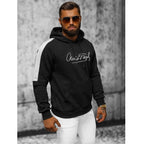 Svart hoodie - Herrluvtröja sida