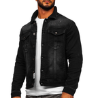 Svart Denim jeansjacka Herr - Utförsäljning