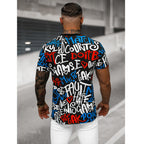 T-shirt med textryck - Kortärmad herr bakifrån