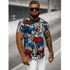 T-shirt med textryck - Kortärmad herr